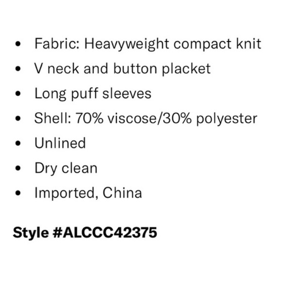 NWT A.L.C. Nate Button Down Sweater Dress Size Small Jade Green Teal - Picture 10 of 12